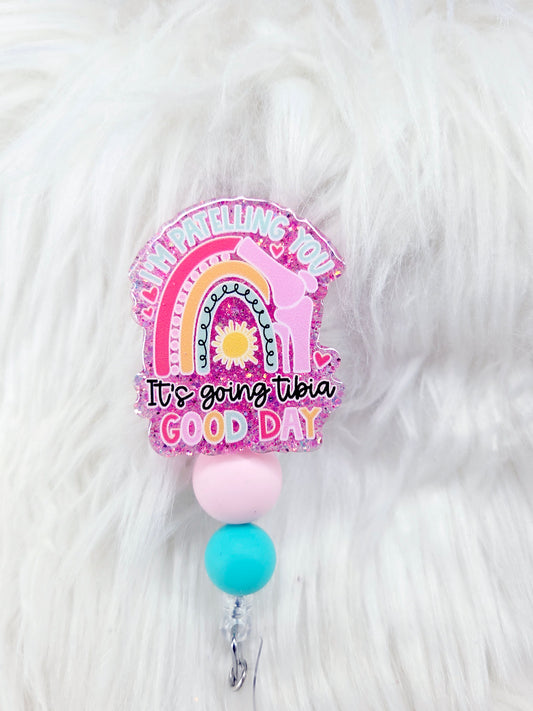 TIBIA good day Badge Reel