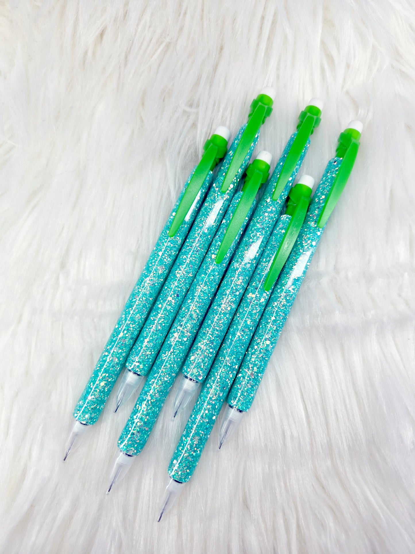 Aquamarine Glitter Mechanical Pencil