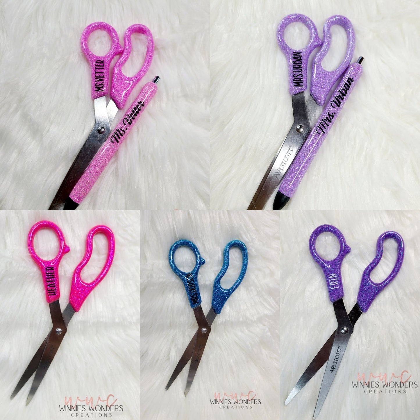 Premade Glittered Scissors