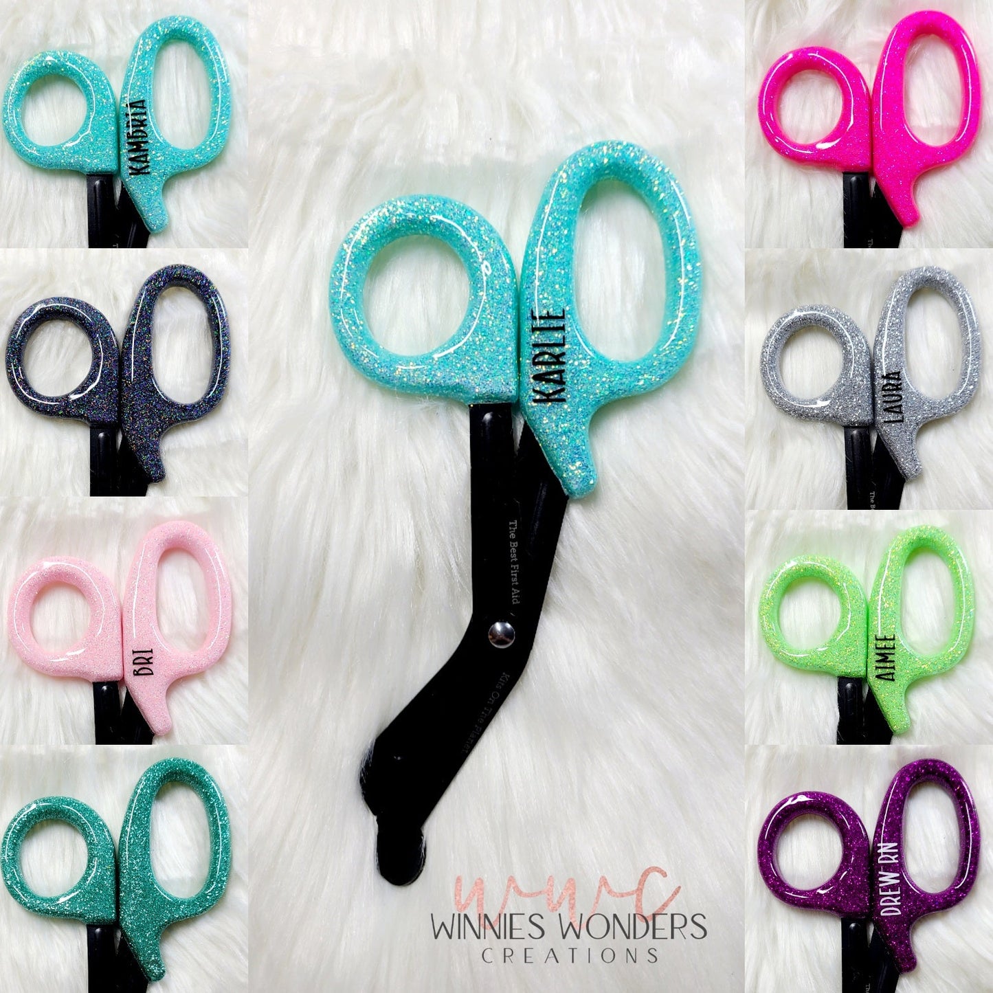 Premade Glittered Trauma Shears