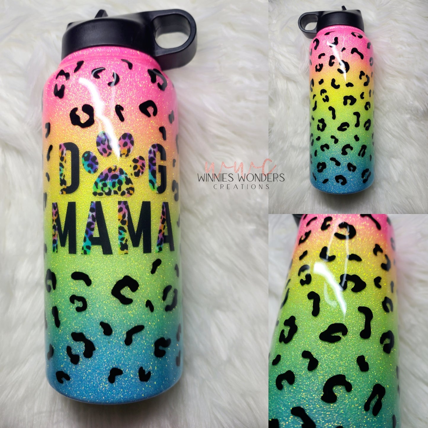 Dog Mom Rainbow 32oz Hydroflask Tumbler