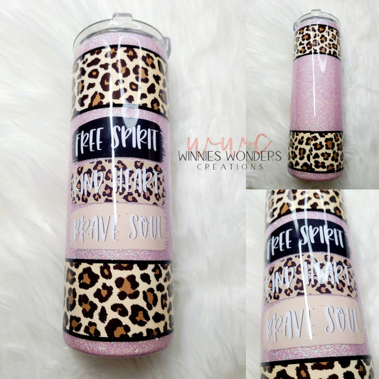 Free Spirit 20oz Skinny Tumbler