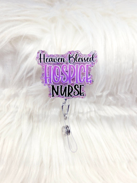 Heaven Blessed Hospice Nurse Badge Reel