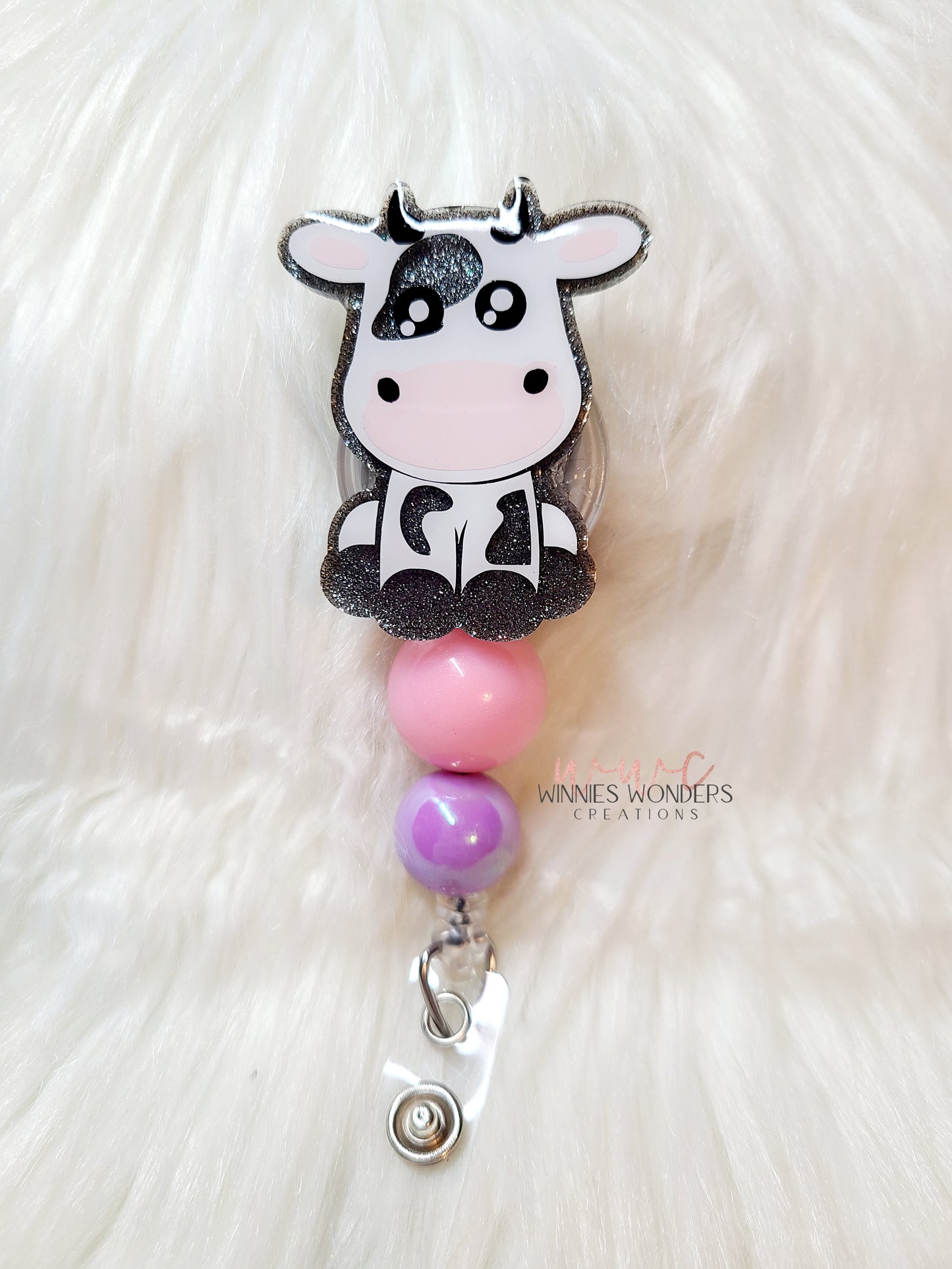 Cow Badge Reel