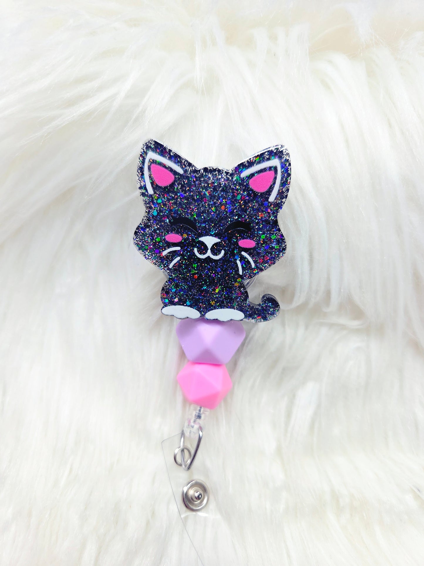 Cat Badge Reel