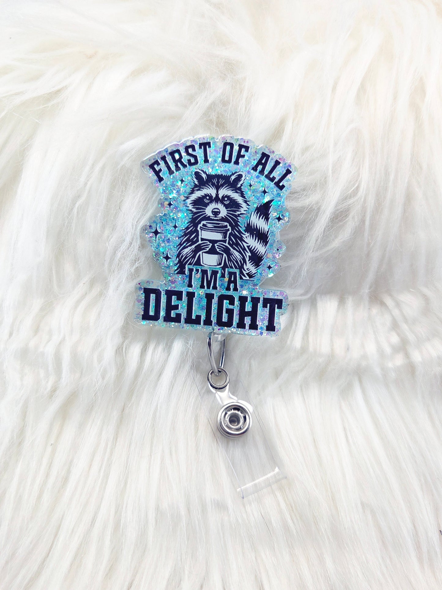 First of all ima delight Badge Reel