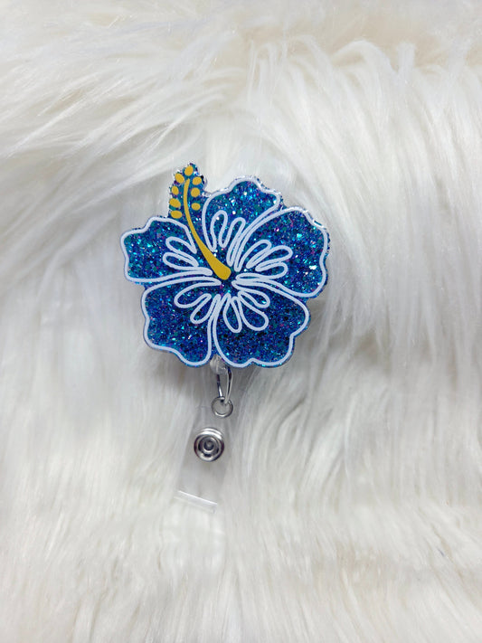 Hibiscus Flower Badge Reel