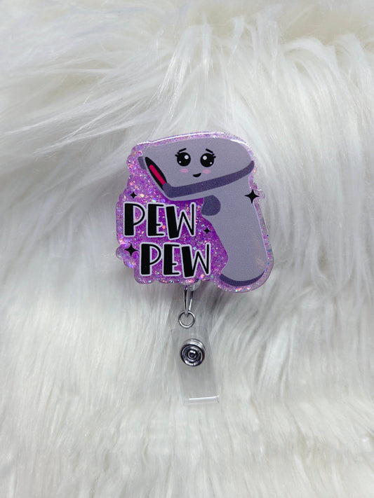 Pew Pew Badge Reel