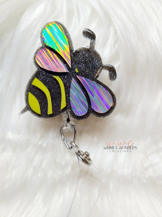 Bumblebees Badge Reel
