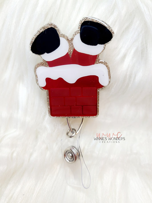 Santa Chimney Badge Reel