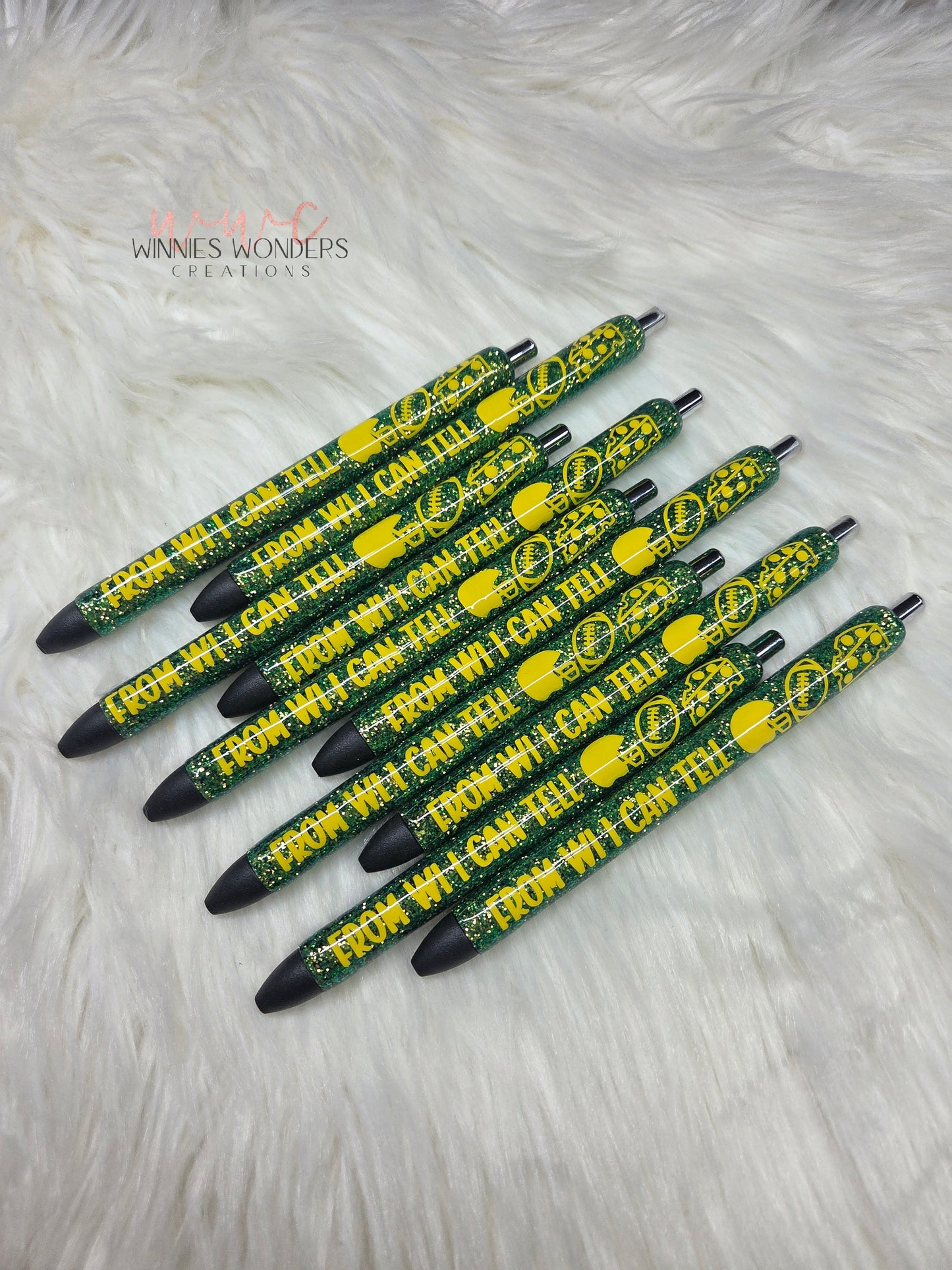 From WI-- Packer Themed Glitter Pen