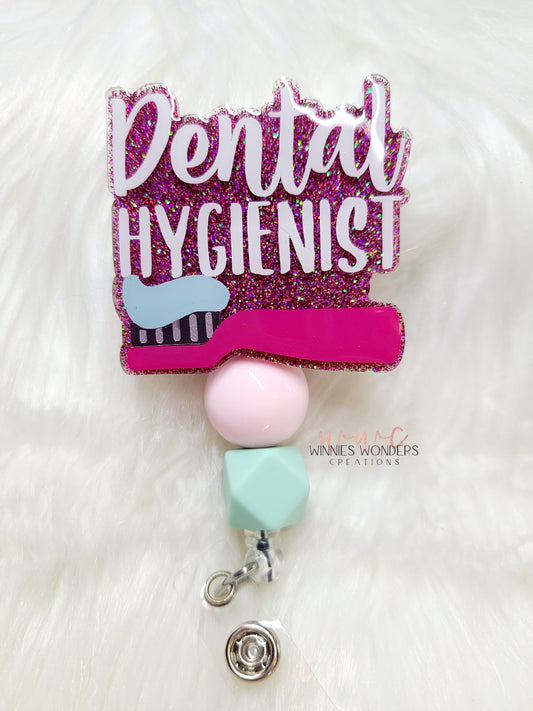 Dental Hygienist Badge Reel