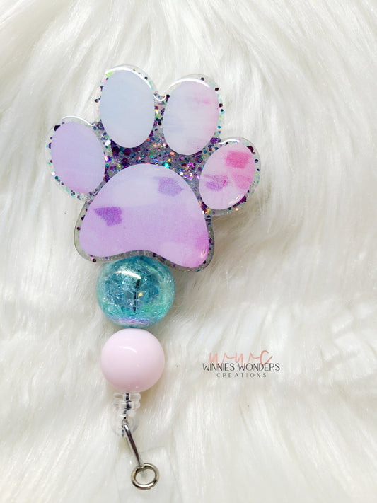 Paw Badge Reel