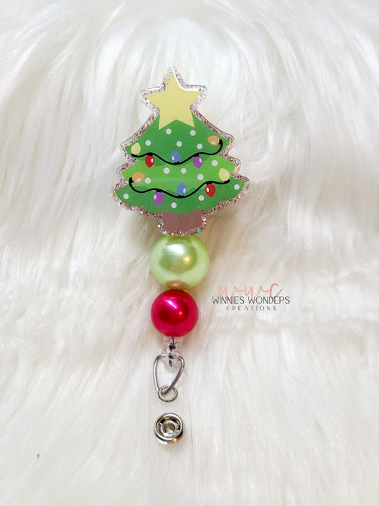 Christmas Tree Badge Reel