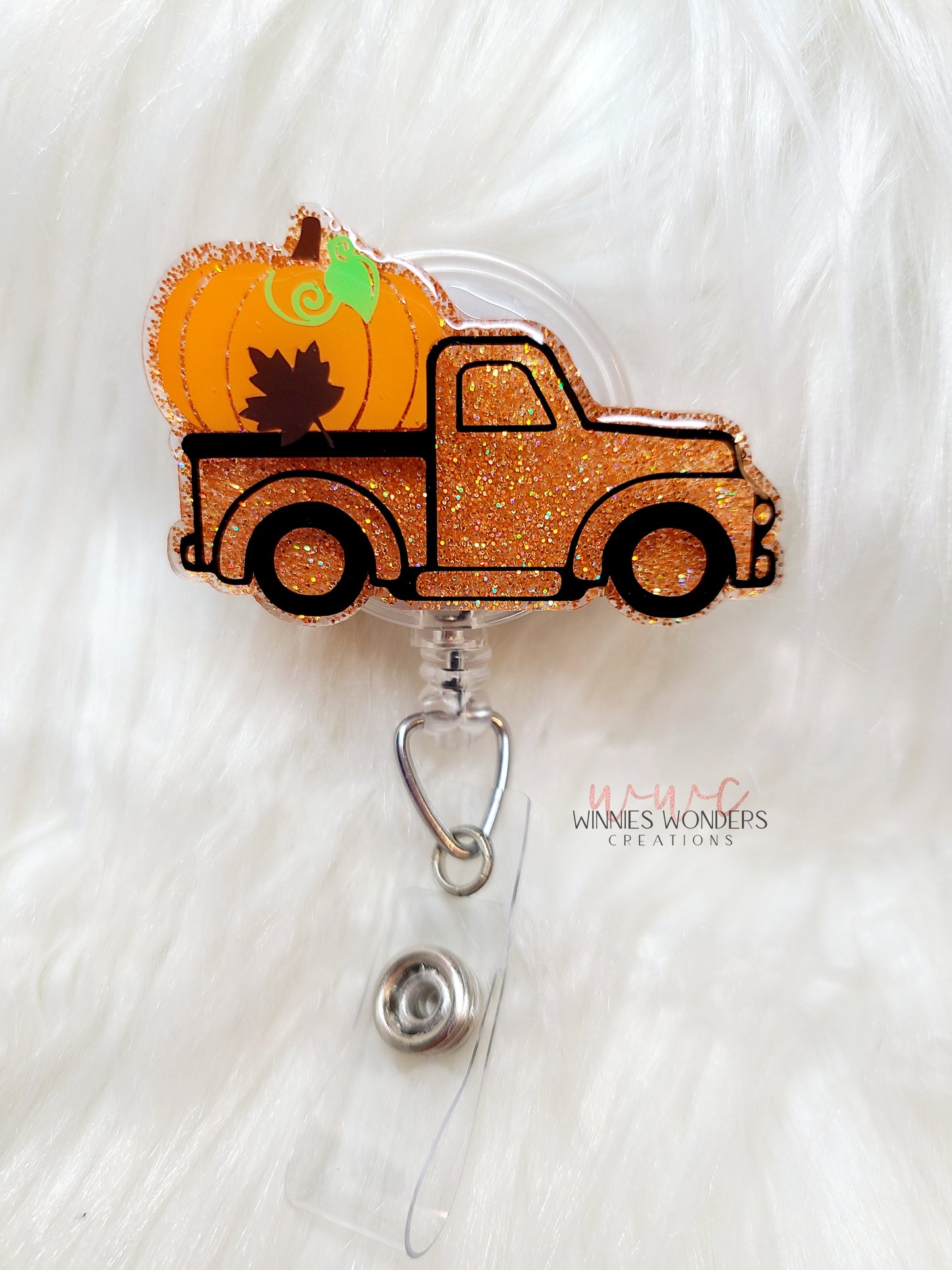 Fall Truck Badge Reel