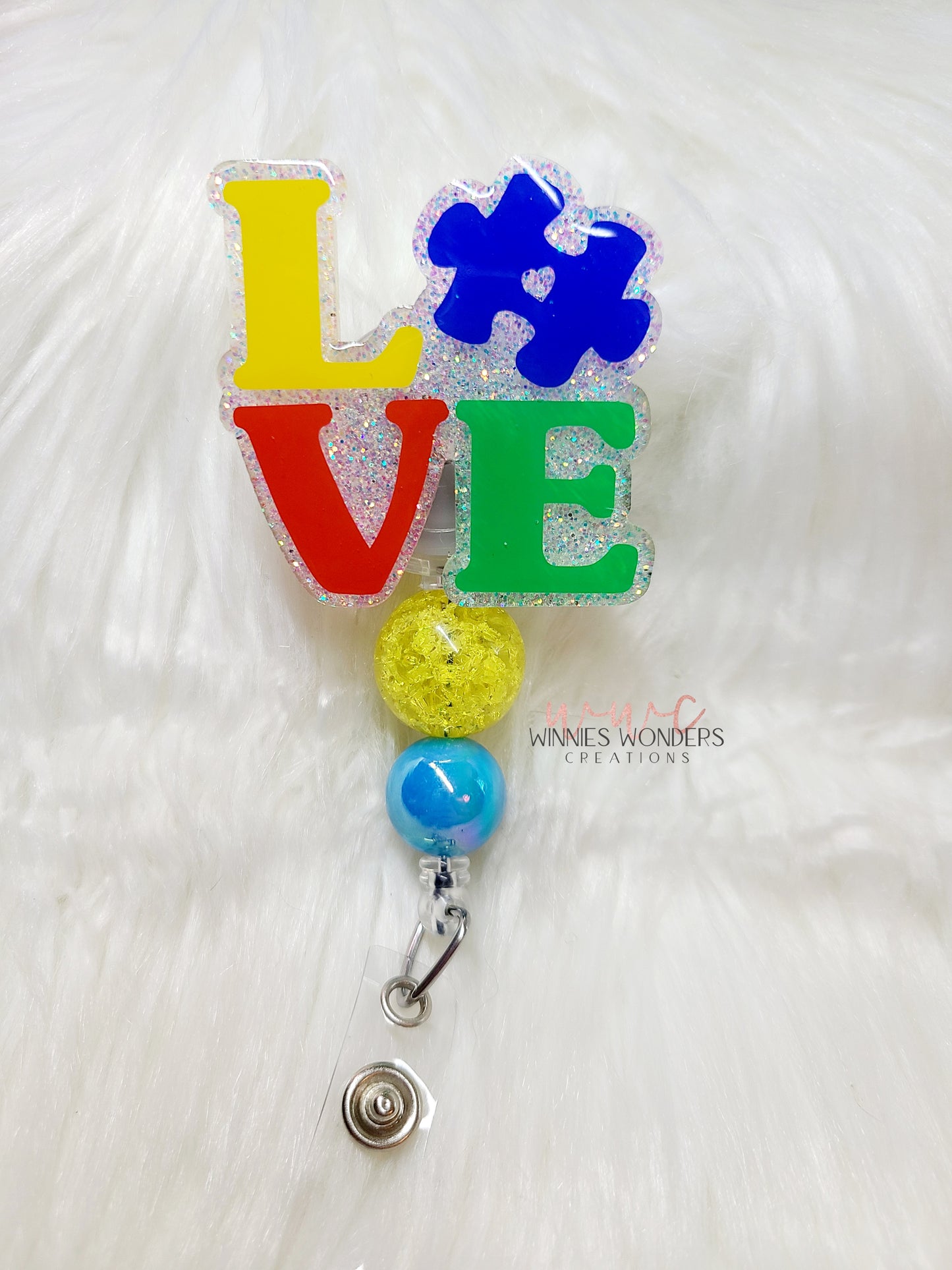 Autism Awareness Badge Reel