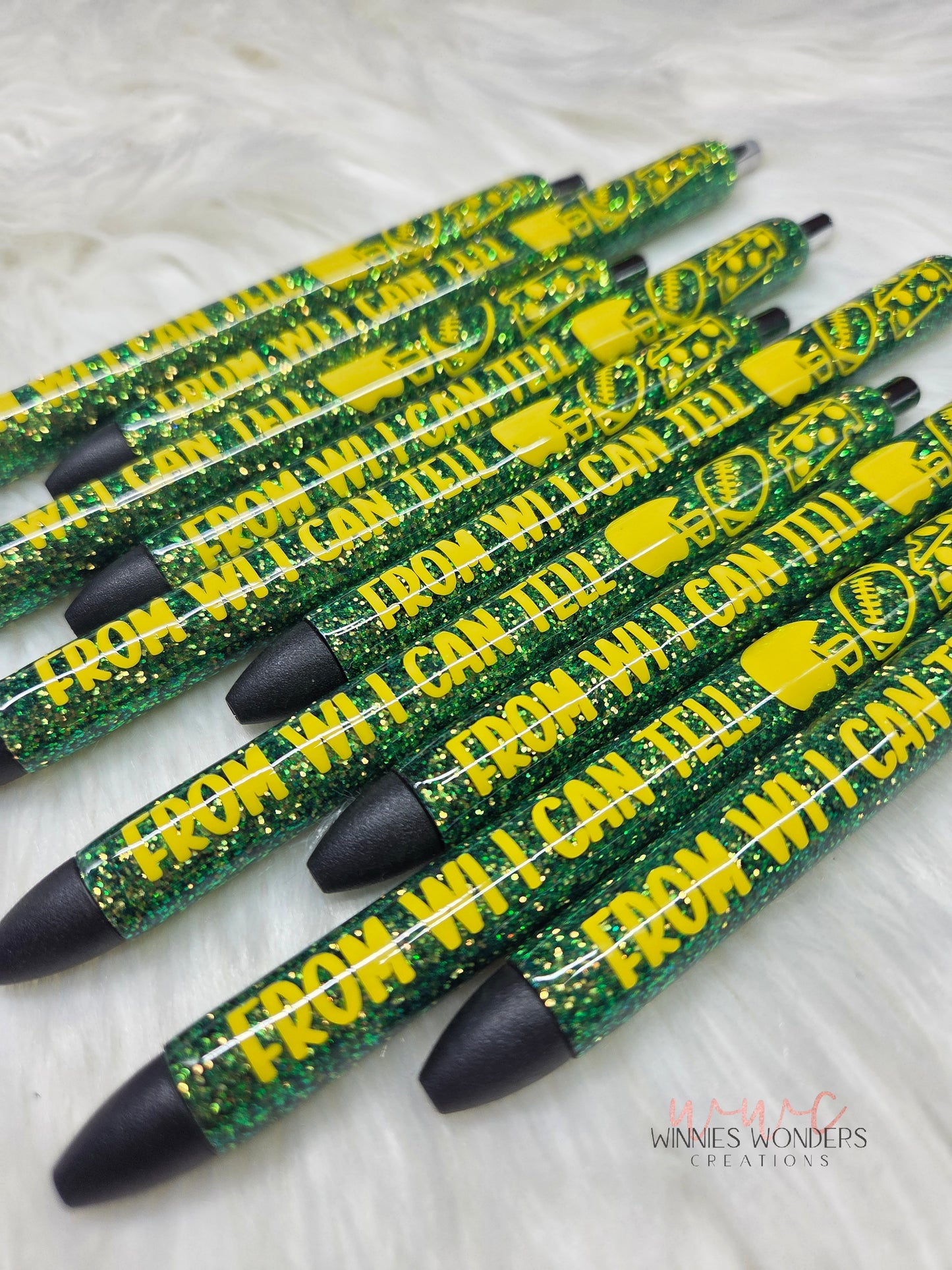 From WI-- Packer Themed Glitter Pen