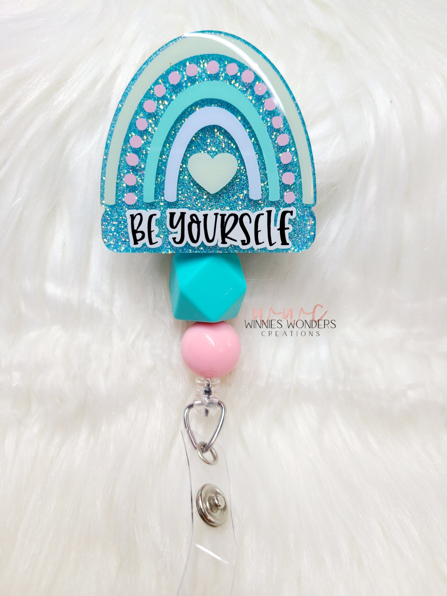 Be Yourself Rainbow Badge Reel