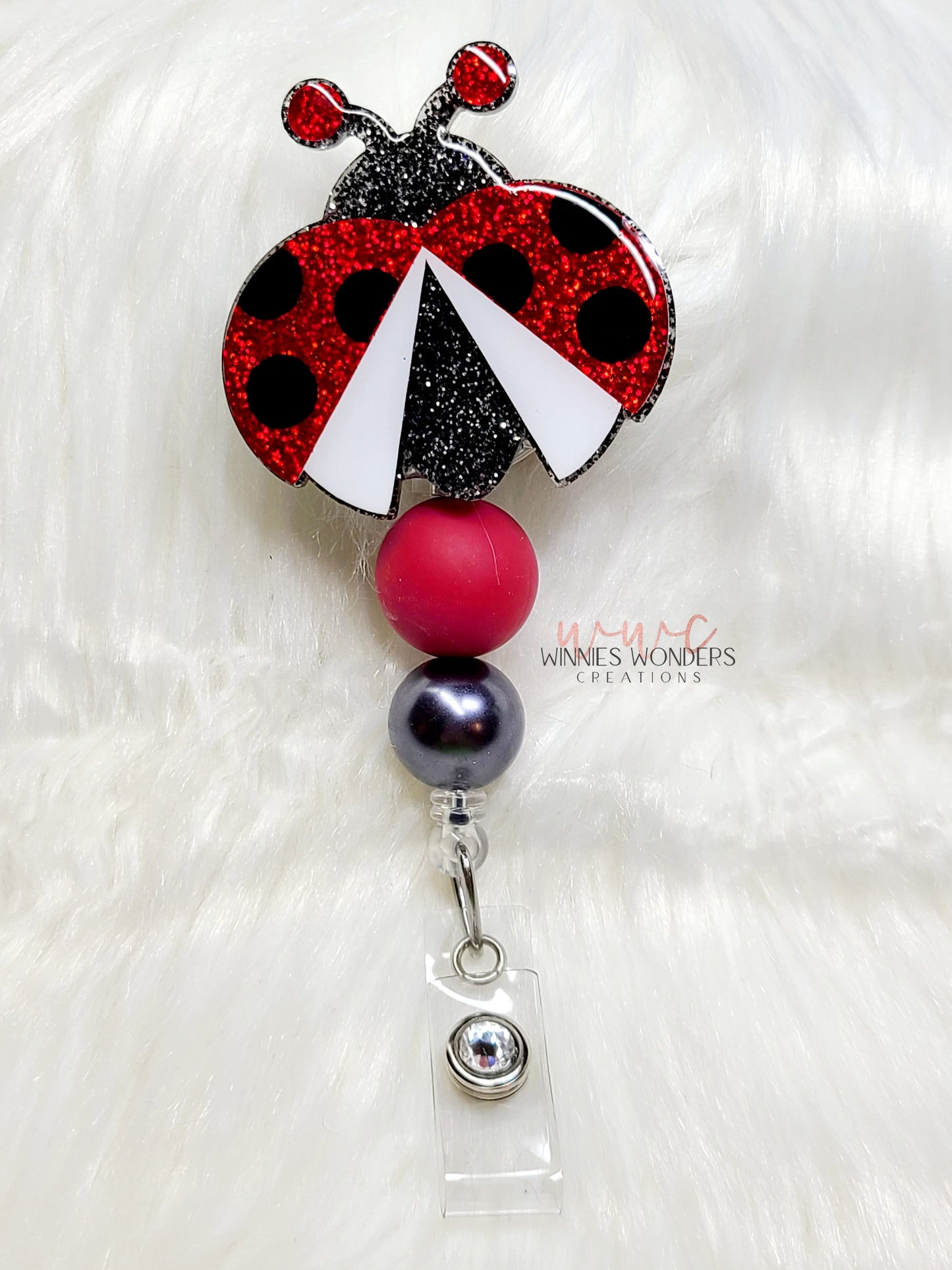 Ladybug Badge Reel