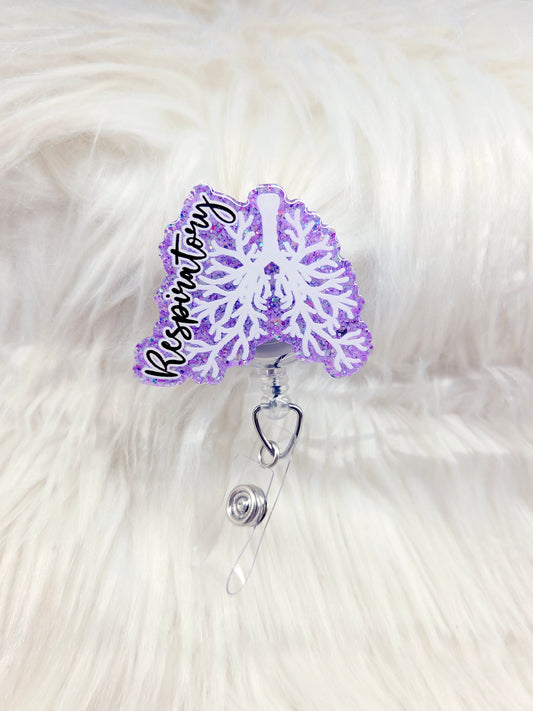 Respiratory Lungs Badge Reel