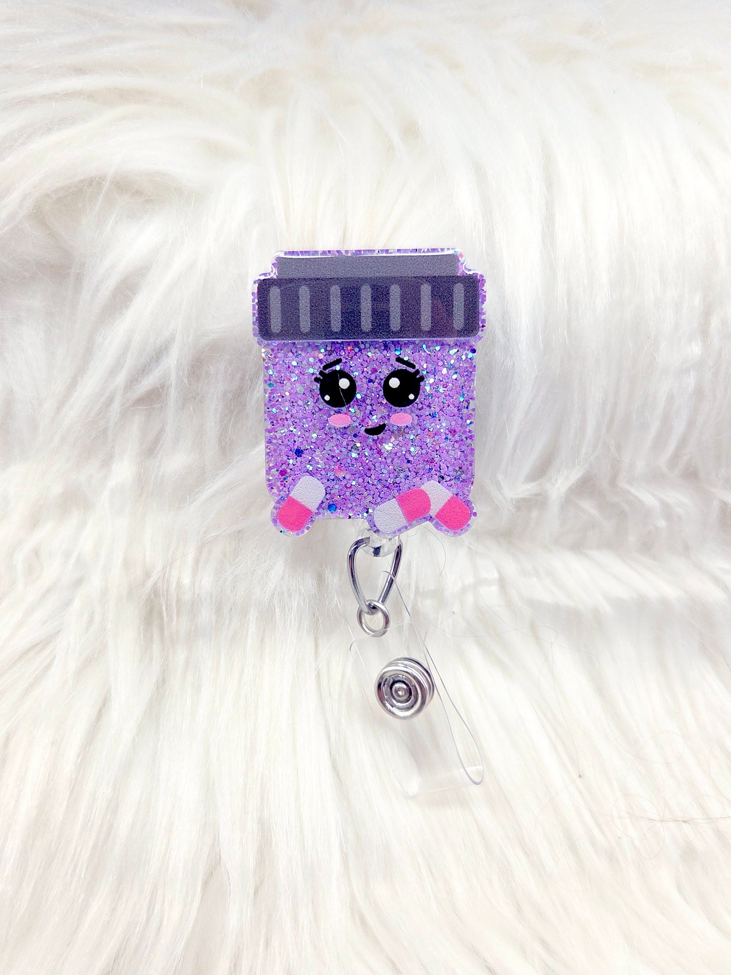 Pill Bottle Badge Reel