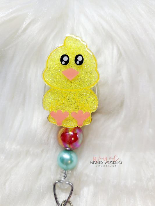 Baby Chicken Badge Reel