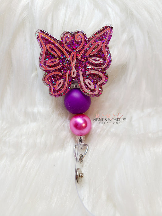 Butterfly Badge Reel