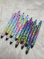 Rainbow Ombre Vinyl Leopard Glitter Pens