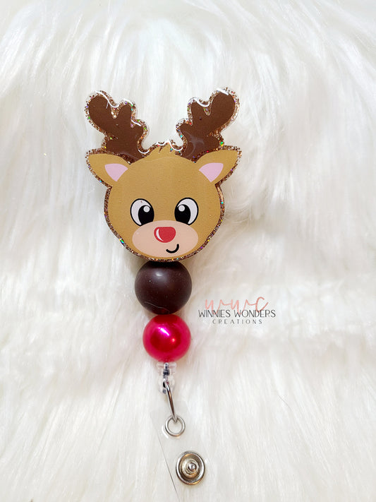 Reindeer Badge Reel