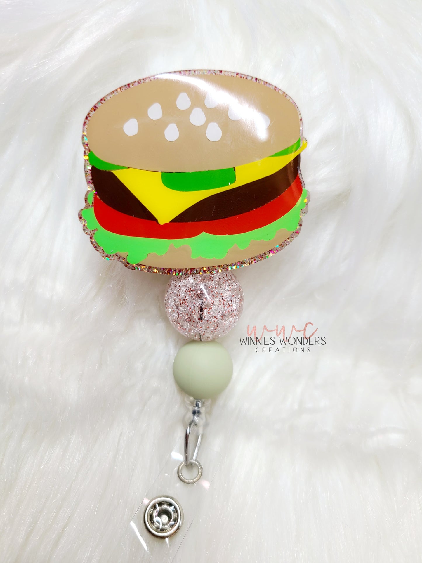 Cheeseburger Badge Reel