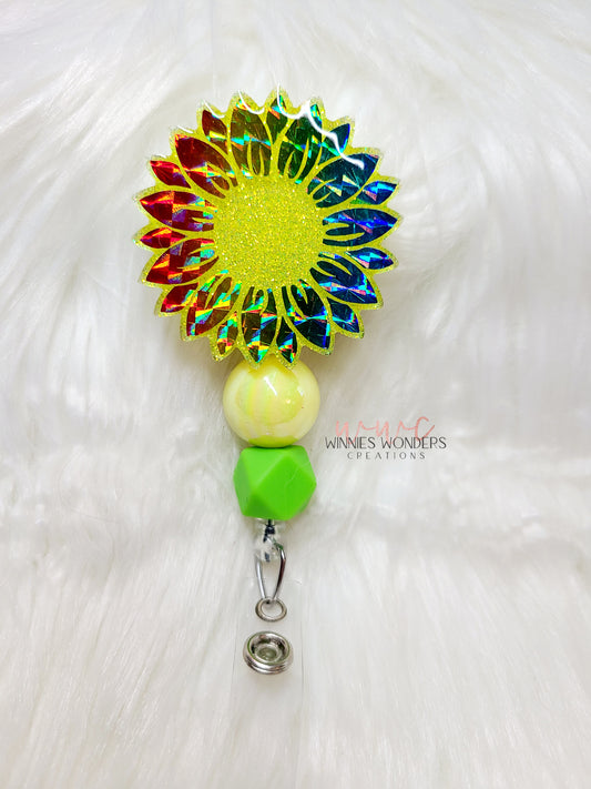 Sunflower Badge Reel