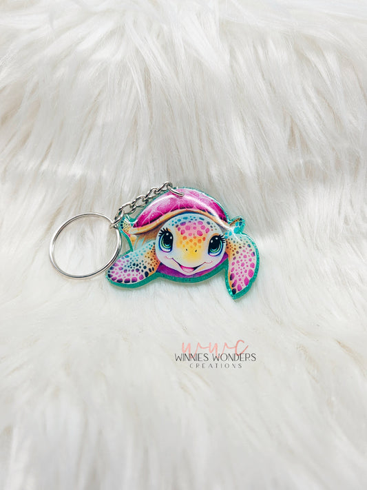 Cute sea turtle Keychain