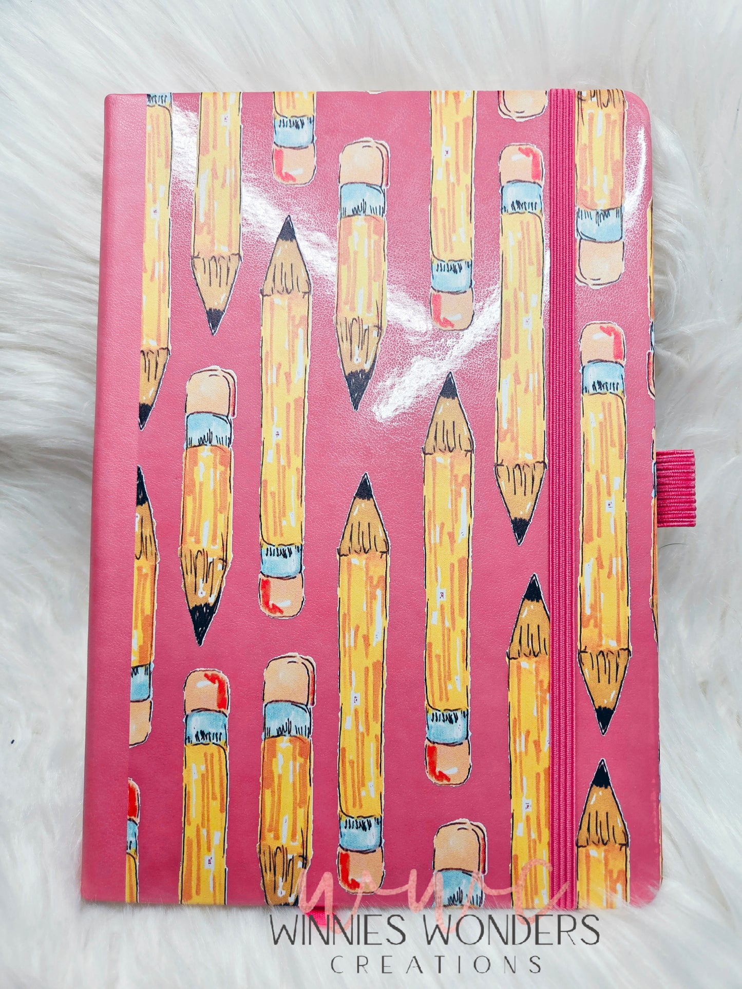 8.5 x 5.5 Notebook/Journal w/ Pen Holder