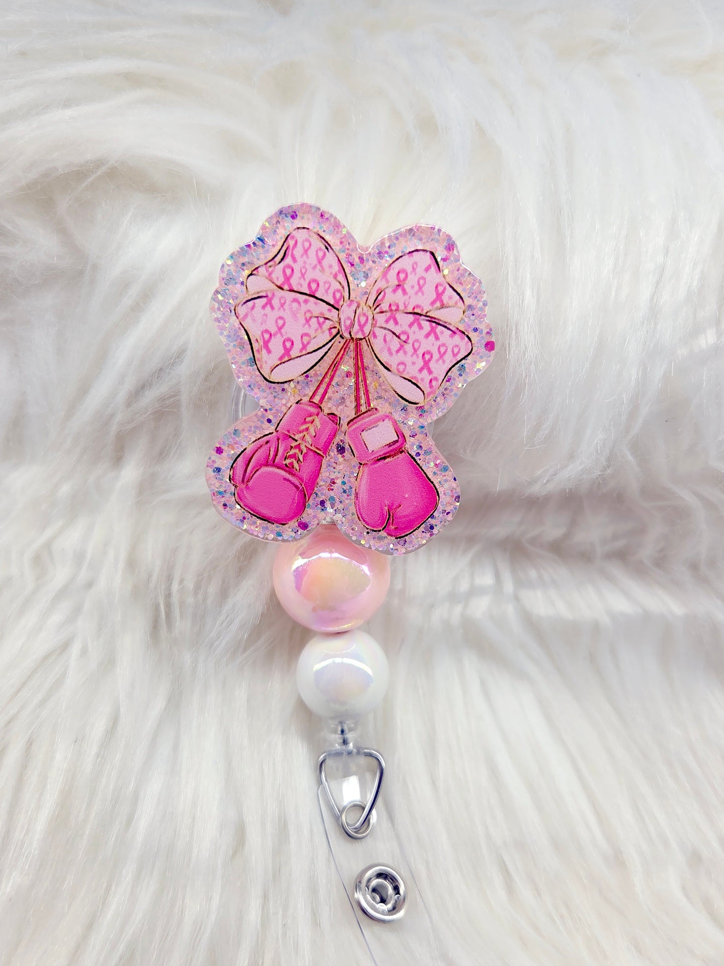Breast Cancer Boxing  Badge Reel
