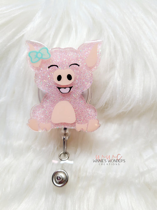 Pig Badge Reel