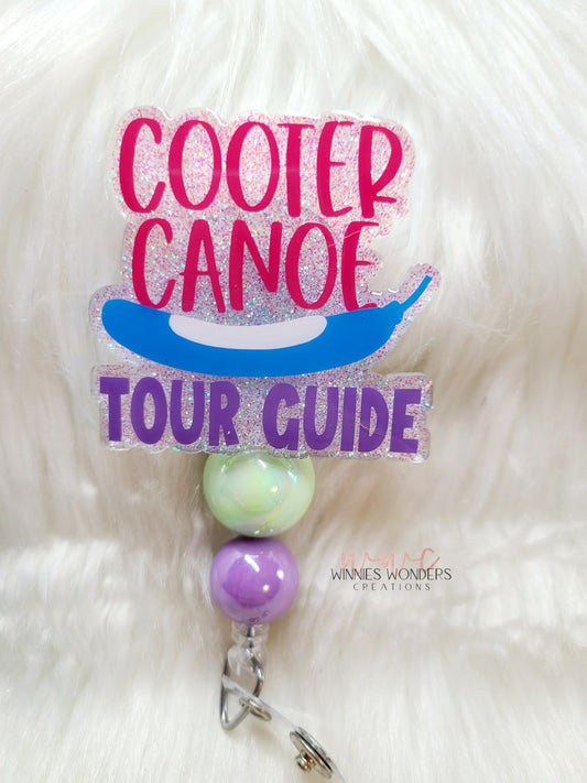 Cooter Canoe Badge Reel