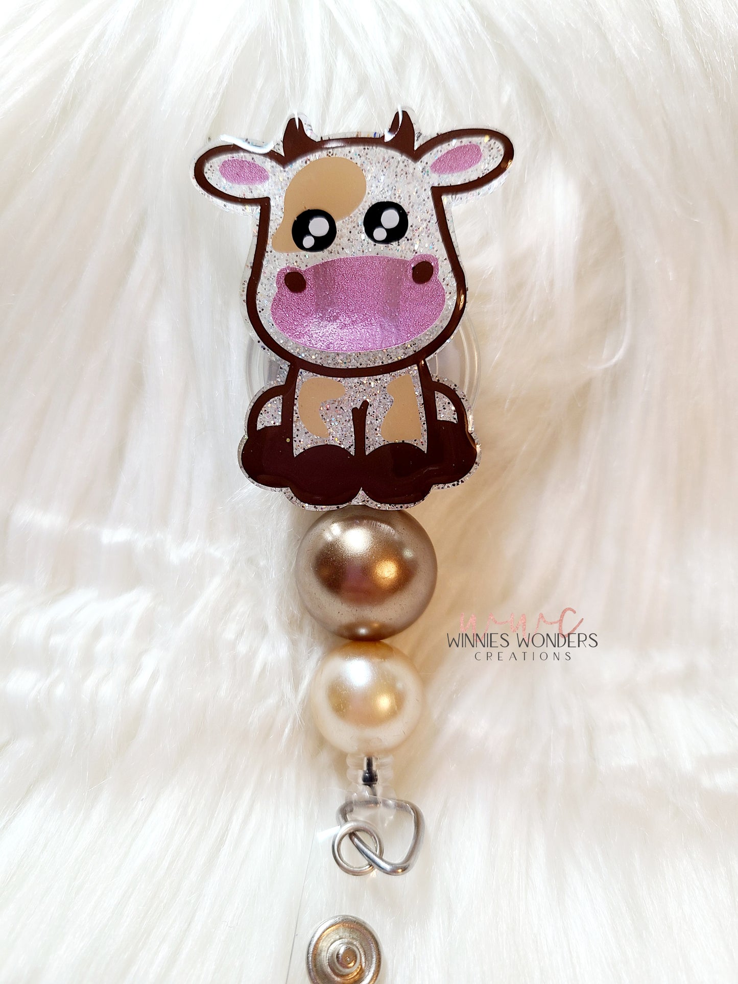 Brown Cow Badge Reel