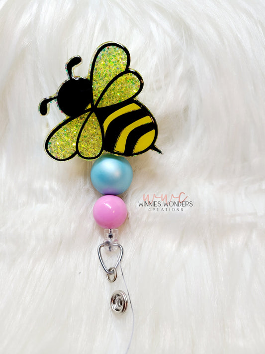 Bumblebees Badge Reel