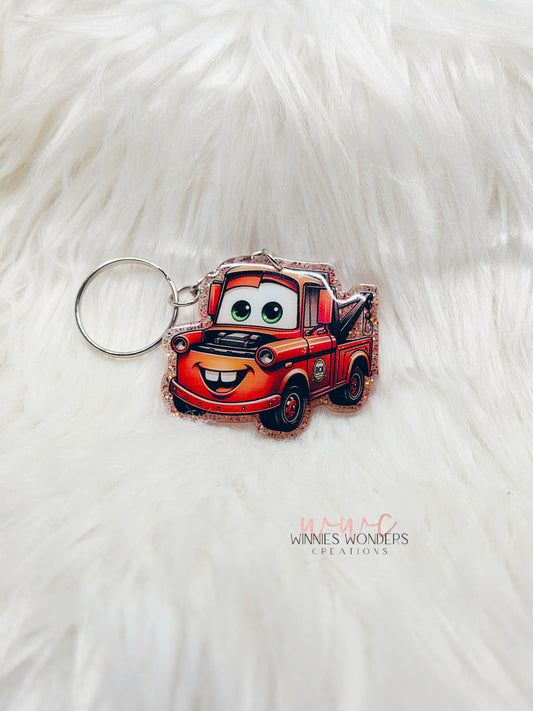 Tow Truck Keychain