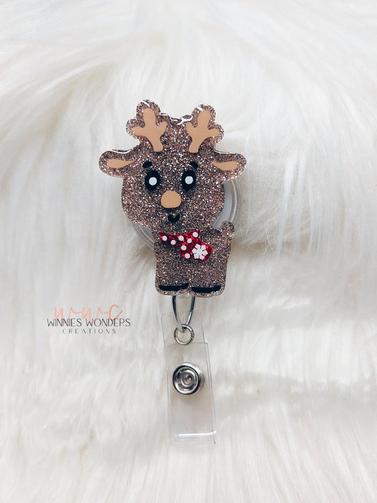 Reindeer Badge Reel
