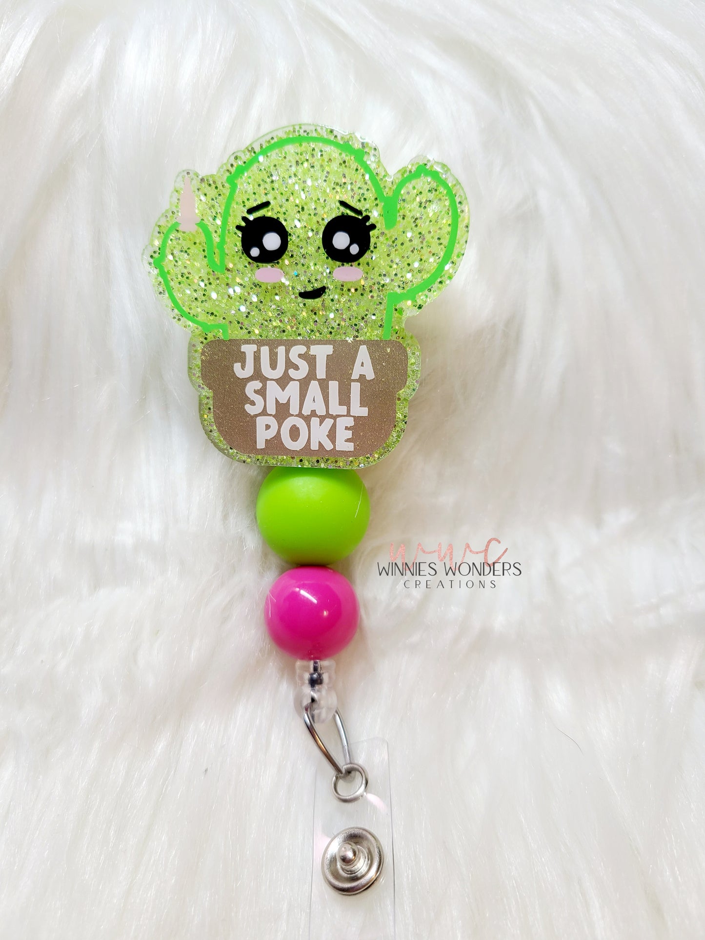 Just A Small Poke Badge Reel