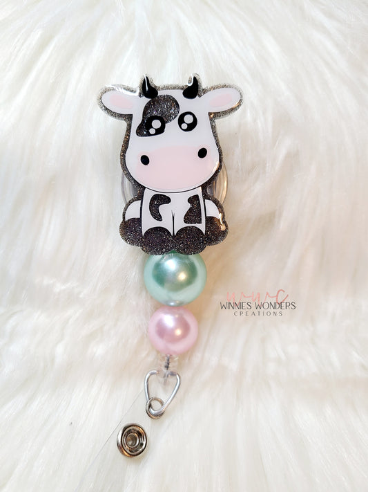 Cow Badge Reel