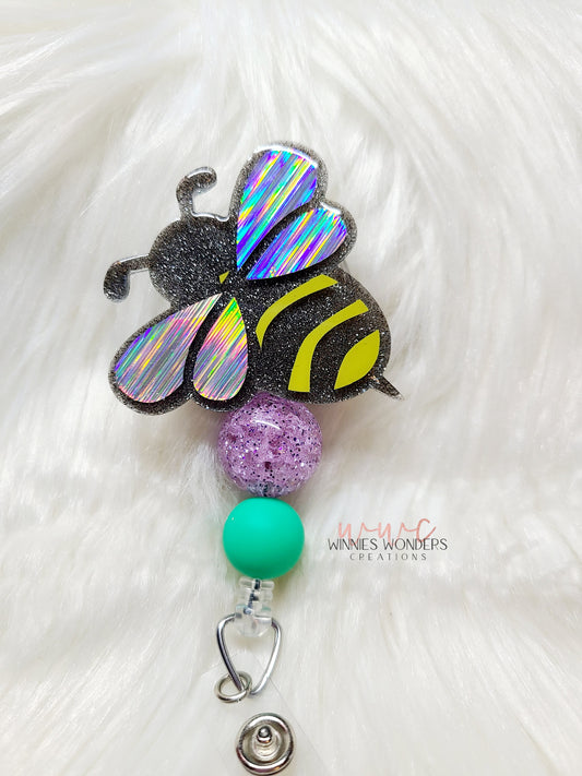 Bumblebees Badge Reel