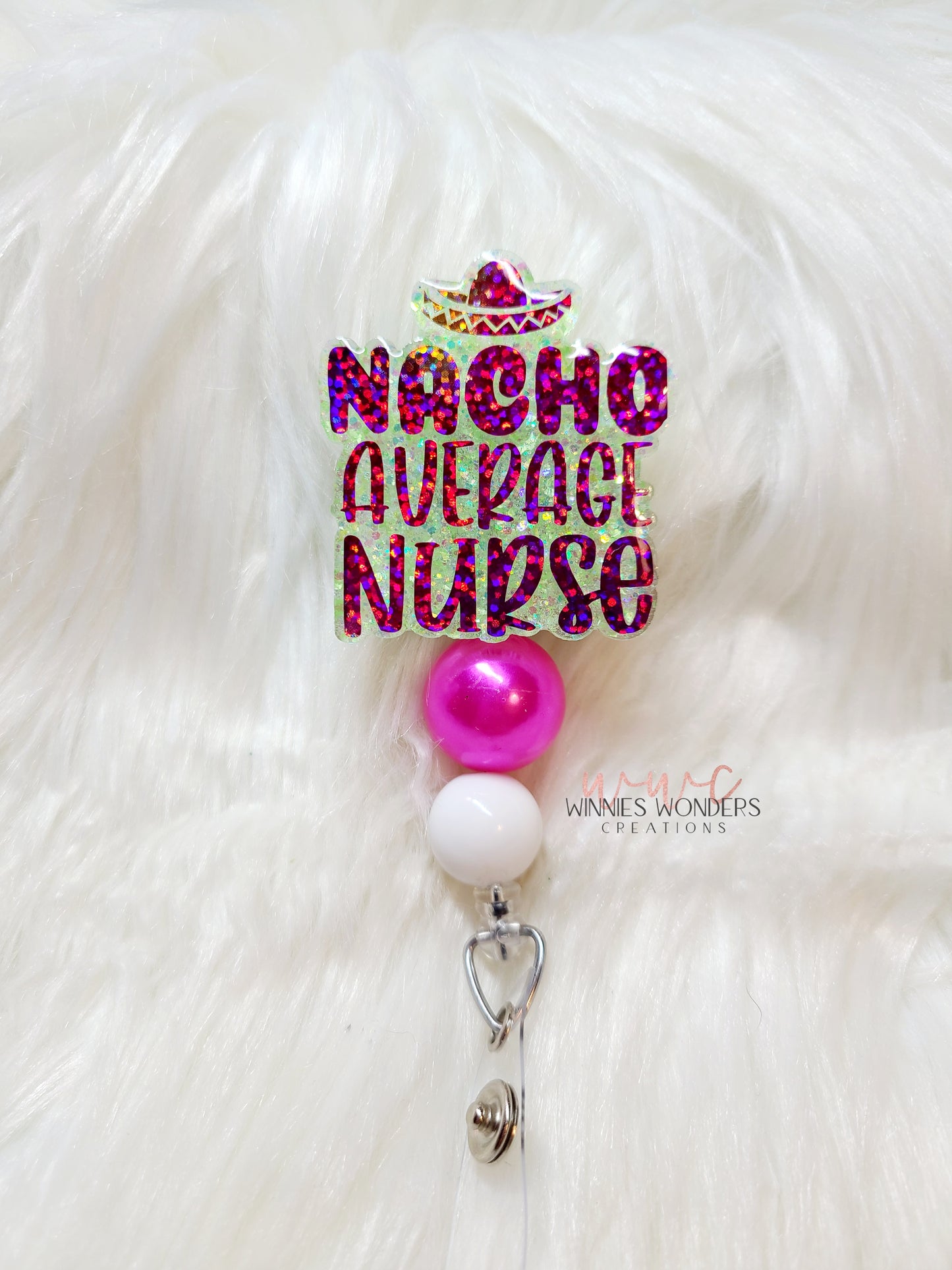 Natcho Average Nurse Badge Reel