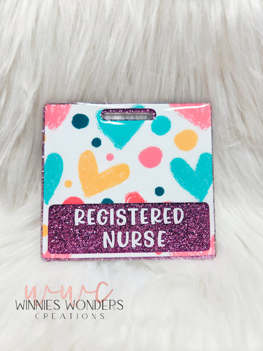 Registered Nurse Horizontal Badge Buddy