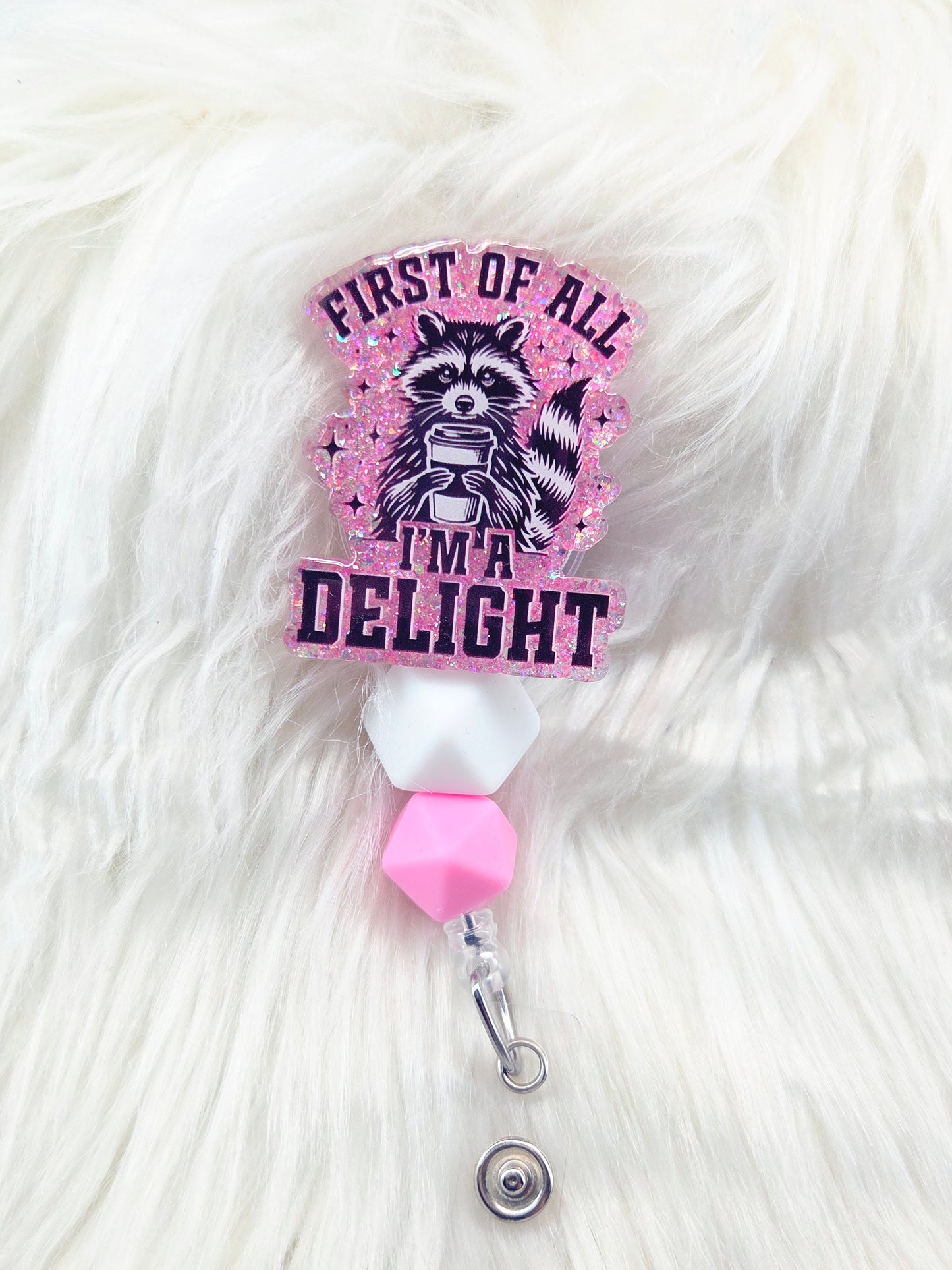 First of all ima delight Badge Reel
