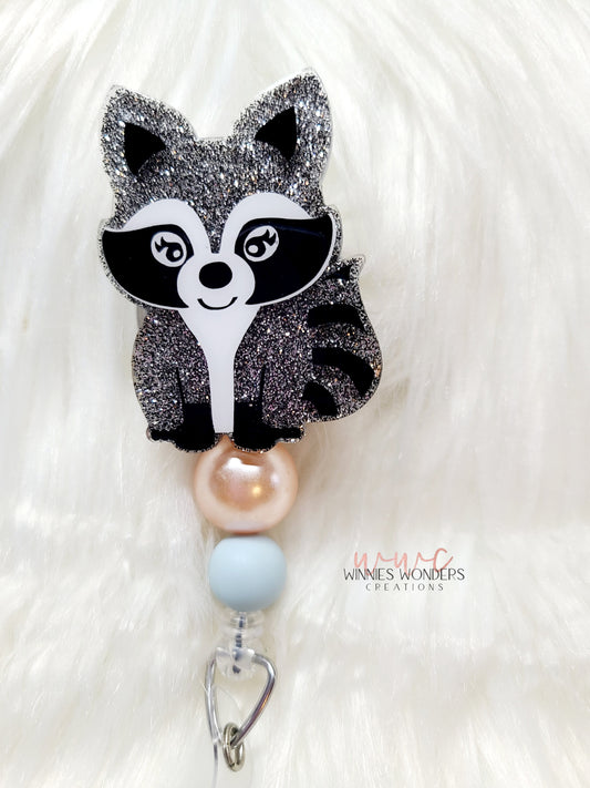 Raccoon Badge Reel