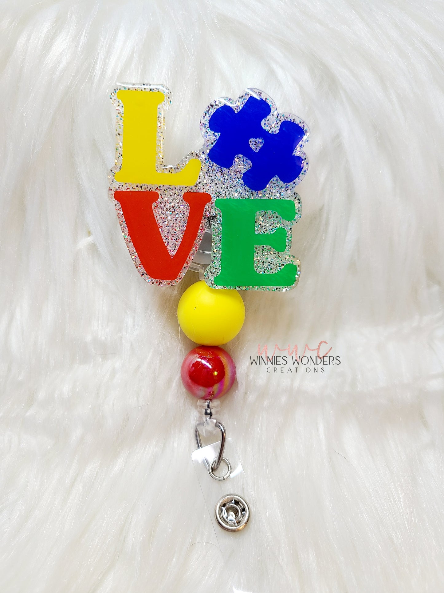 Autism Awareness Badge Reel