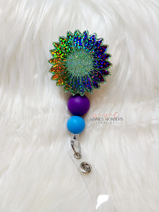 Sunflower Badge Reel