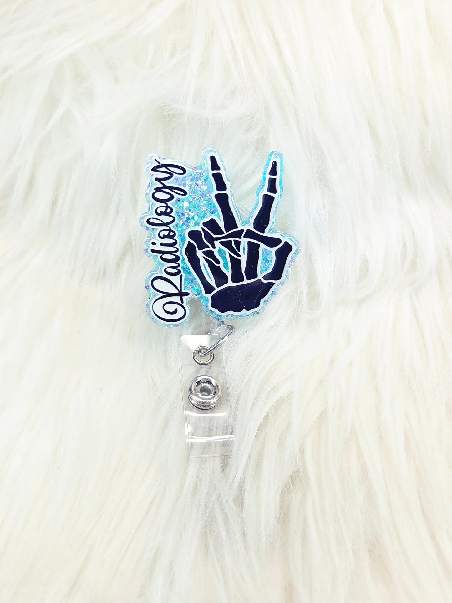 Radiology Peace Sign Badge Reel